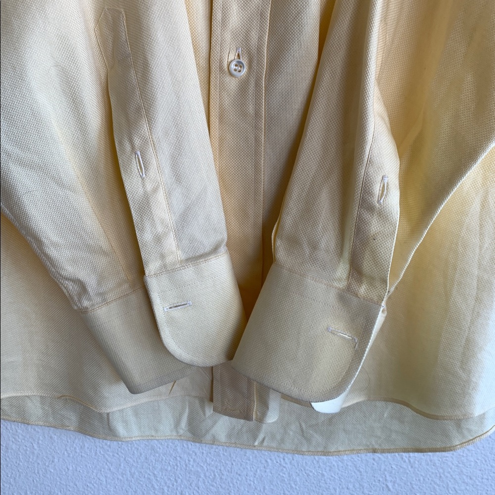 17/38 Ermenegildo Zegna Su Misura Yellow Shirt - Picture 5 of 6